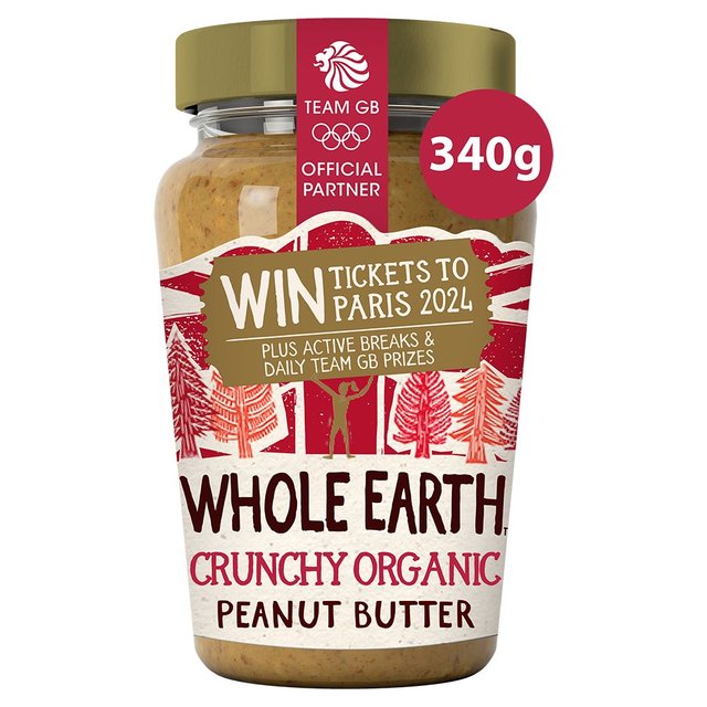 Whole Earth Organic Crunchy Peanut Butter 340g GOODS M&S