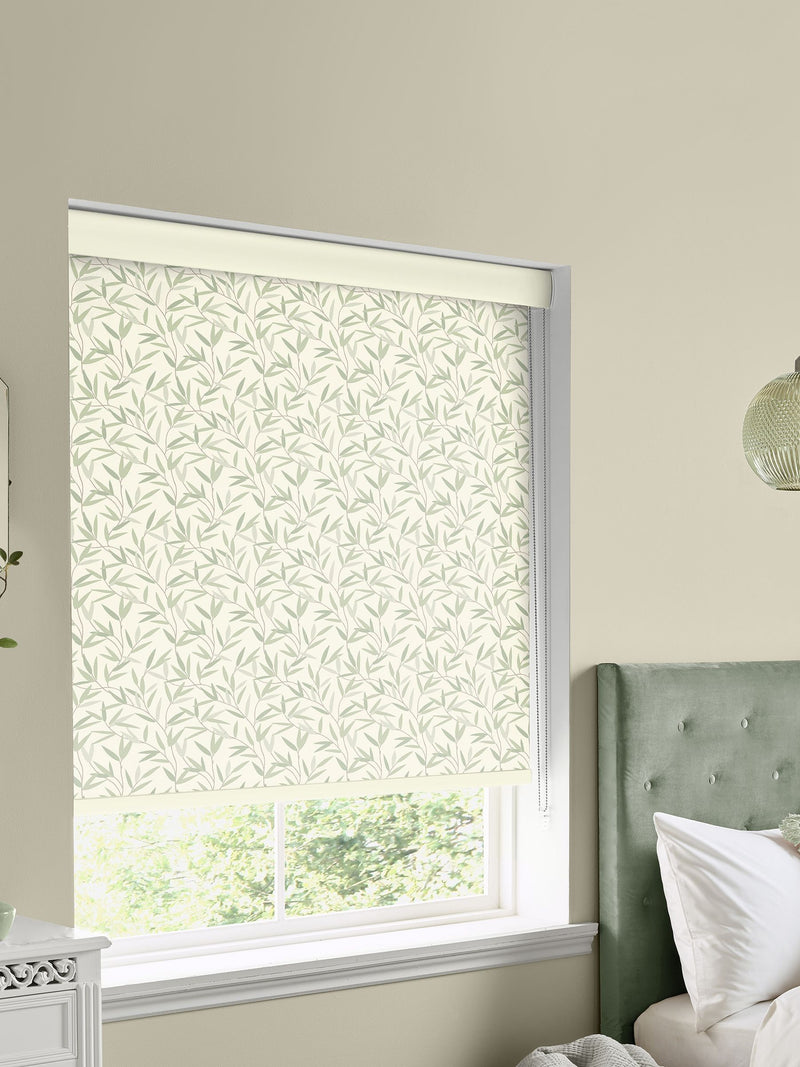 Laura Ashley Green Hedgerow made to measure roller blind, UK version