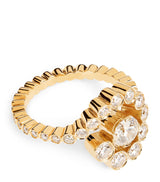 Harrods Sophie Bille Brahe Yellow Gold and Diamond Escargot Ring- Buy online at McGrocer