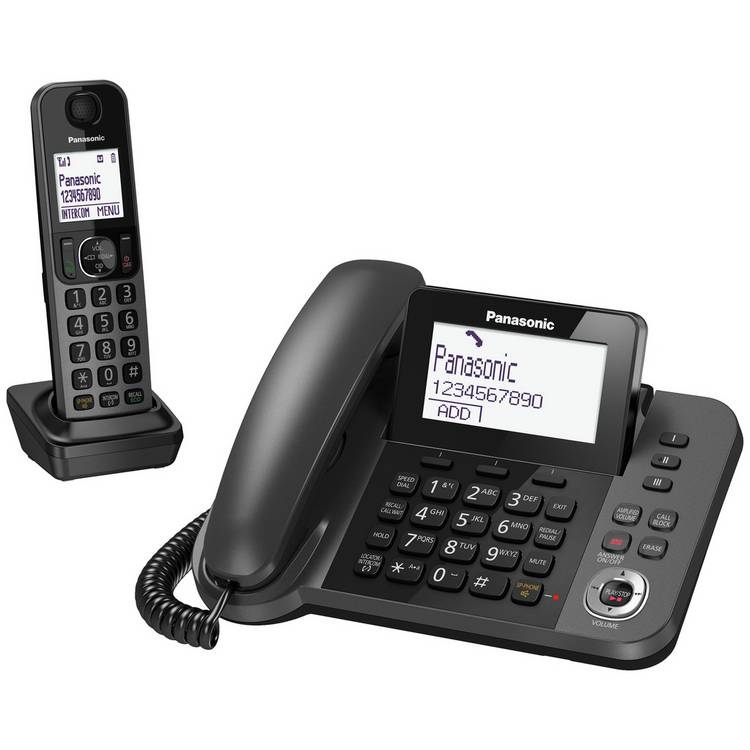 Panasonic KX-TGF320 combo telephone with answer machine - British product
