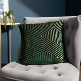 Paoletti Evoke velvet feather cushion 45x45 cm 2 pack, imported from the UK