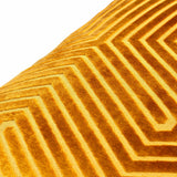 Paoletti Evoke gold velvet cushion 2 pack 45x45cm, imported from the UK