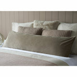 Belledorm velvet bolster cushion 120 cm, imported from the UK