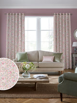 Next Laura Ashley Peony Pink Rowena Made to Measure Curtains- Buy online at McGrocer