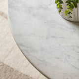 Gallery Seville green coffee table with marble top (British brand)