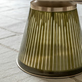Gallery Seville green coffee table with marble top (British brand)