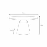 Gallery Seville green coffee table with marble top (British brand)