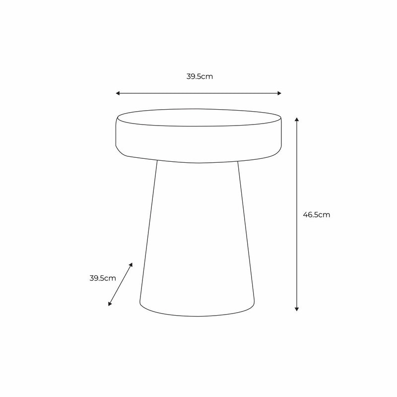 Gallery white glass side table 46.5 cm, imported from the UK