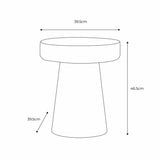 Gallery Murano brown glass side table 46.5cm - British product
