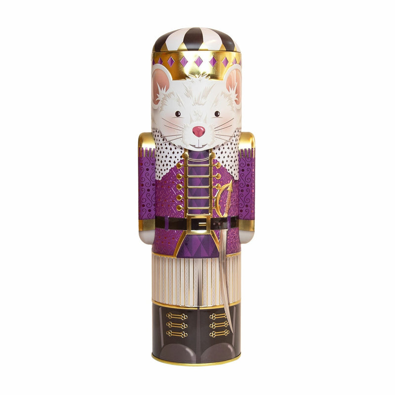 Silver Crane Christmas Nutcracker fudge tin three colours 300g (British brand)