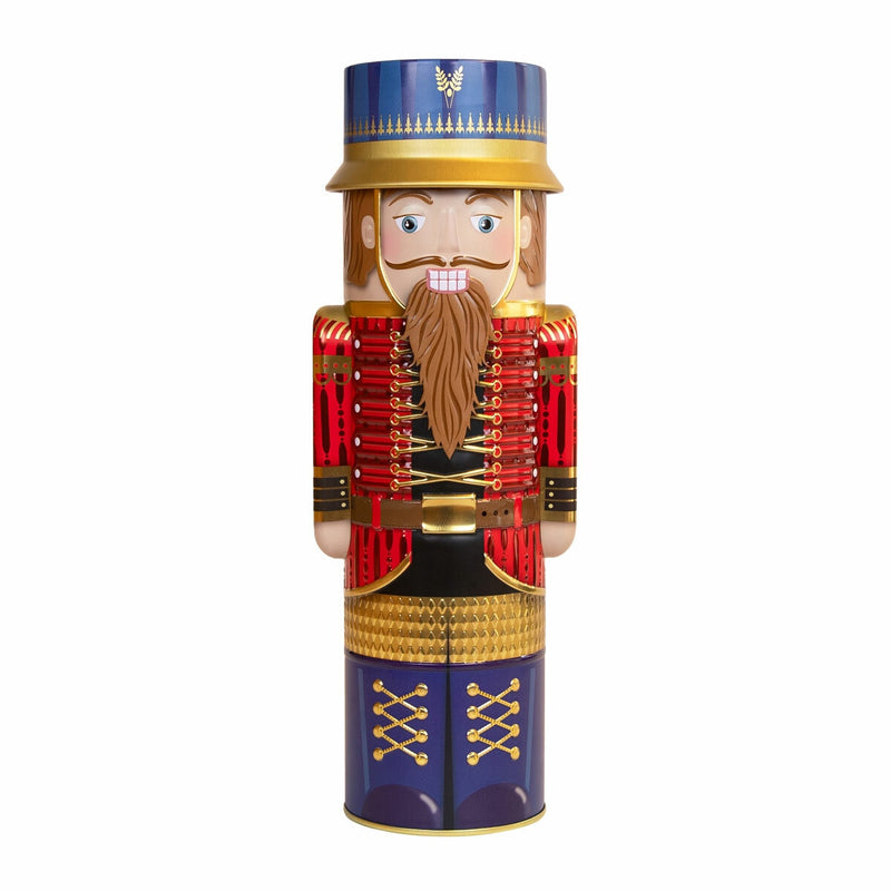 Silver Crane Christmas Nutcracker fudge tin three colours 300g (British brand)