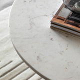 Gallery Amalfi white marble coffee table, UK version