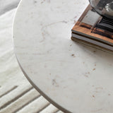 Gallery Amalfi white marble coffee table, UK version