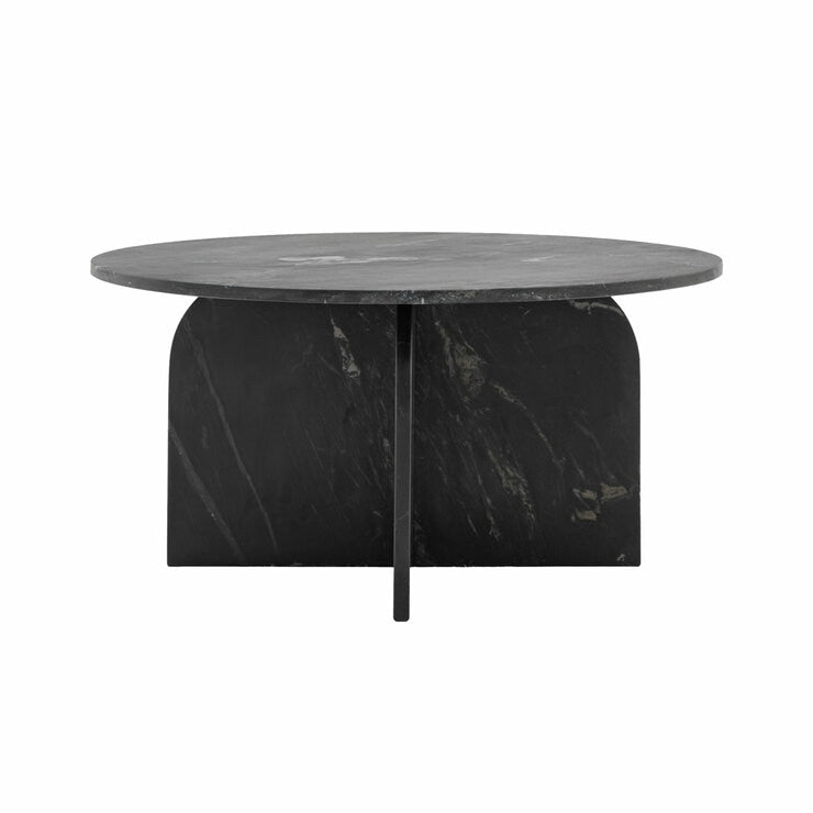 Gallery black marble coffee table 80 cm (British brand)