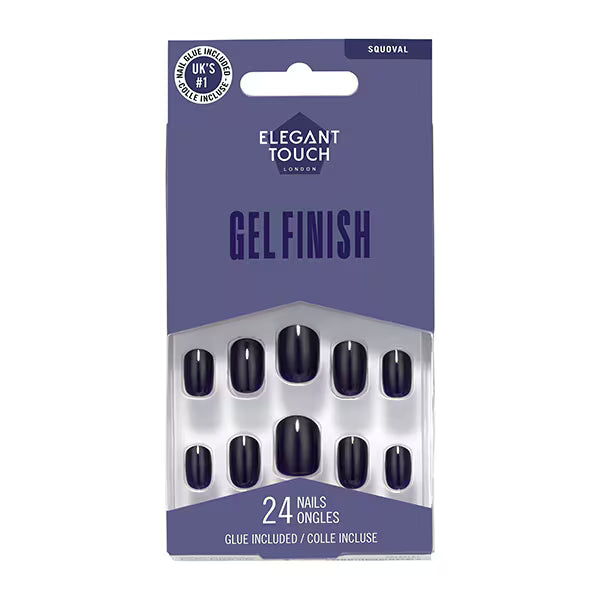Elegant Touch Gel Finish Inky Blue Nail Polish - British product