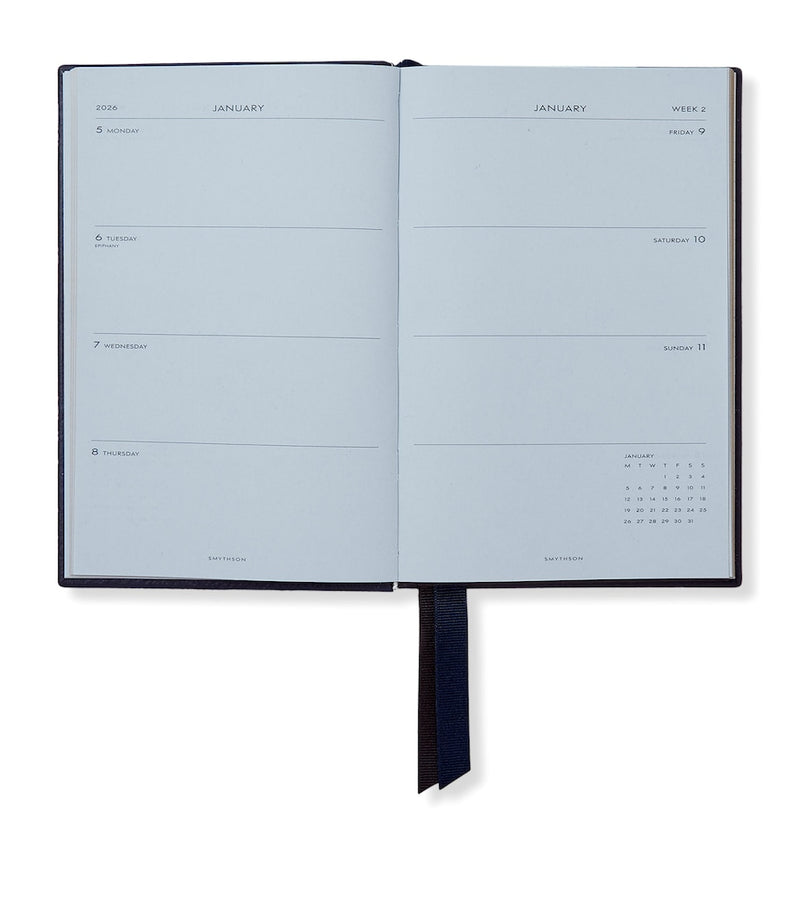 Smythson Grained Lambskin Chelsea Diary (British brand)
