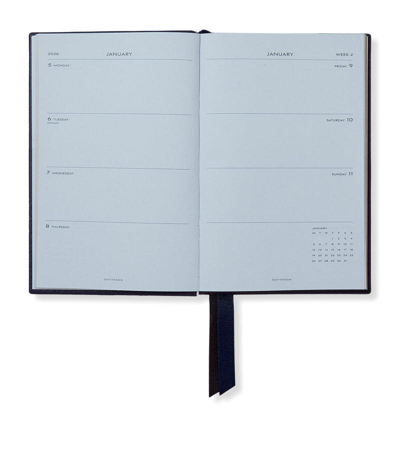 Smythson Grained Lambskin Chelsea Diary (British brand)