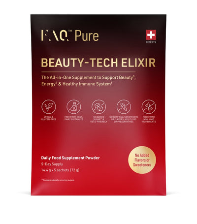 Harrods FAQ Pure Beauty-Tech Elixir Supplement Sachets Pack of 5- Buy online at McGrocer