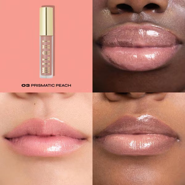 Milani Lip Plumper Prismatic Peach, imported from the UK
