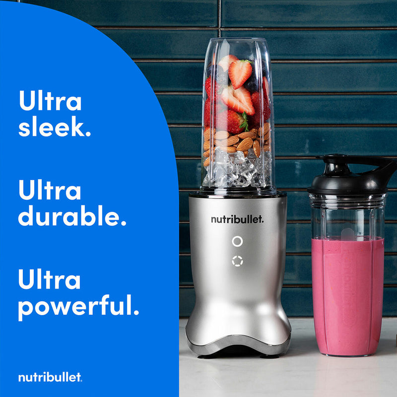 NutriBullet Ultra Deluxe blender 1200W silver, imported from the UK