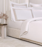Frette Cotton Breeze Border queen duvet cover 240x220cm - British product