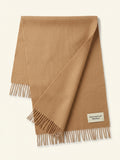 Mulberry merino wool check scarf 70x195cm - British product