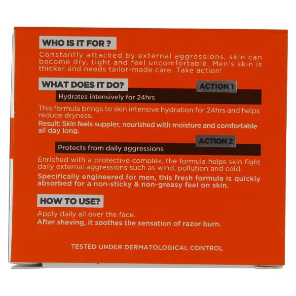 L'Oreal Paris Men's Moisturiser Hydra Energetic 50ml, UK version