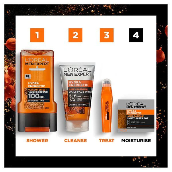 L'Oreal Paris Men's Moisturiser Hydra Energetic 50ml, UK version