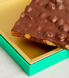 Almond and Hazelnut Milk Chocolate Slab with Caramelised Almonds 260g