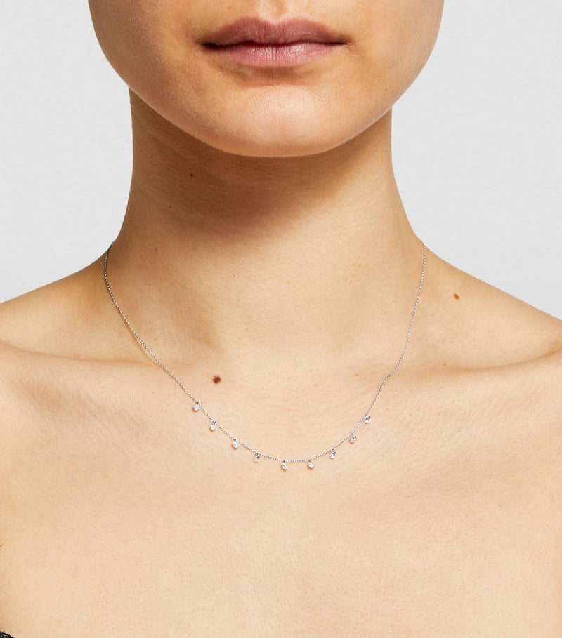 Persée white gold diamond Danaé necklace, imported from the UK