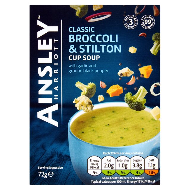 Ainsley Harriott Broccoli & Stilton Cup Soup 72g - McGrocer