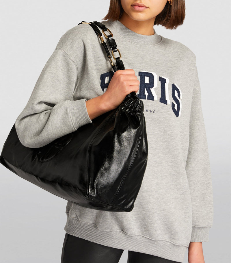ANINE BING oversized leather tote bag, imported from the UK