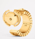 MARLI New York mini yellow gold life hoop earrings - British product