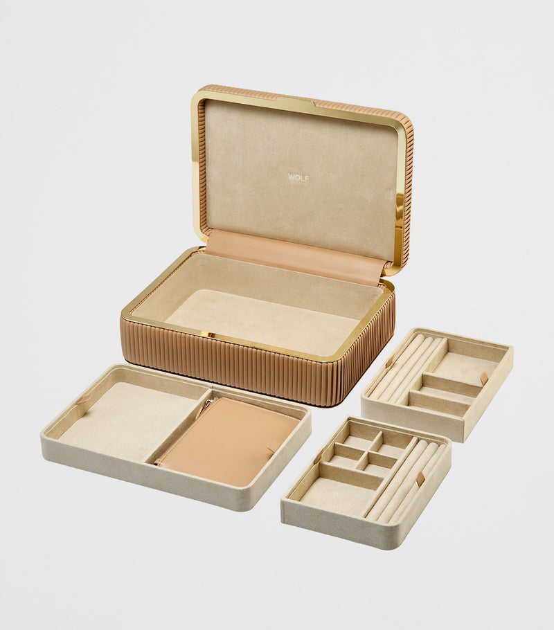 WOLF Medium Bella jewellery box (British brand)