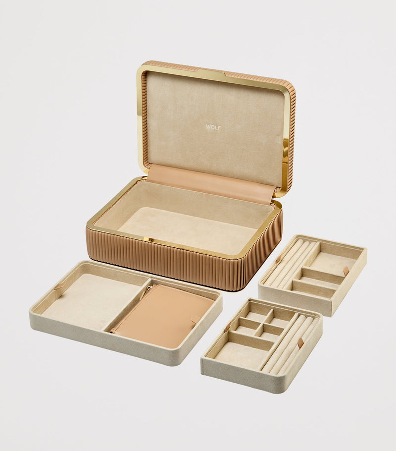 WOLF Medium Bella jewellery box (British brand)
