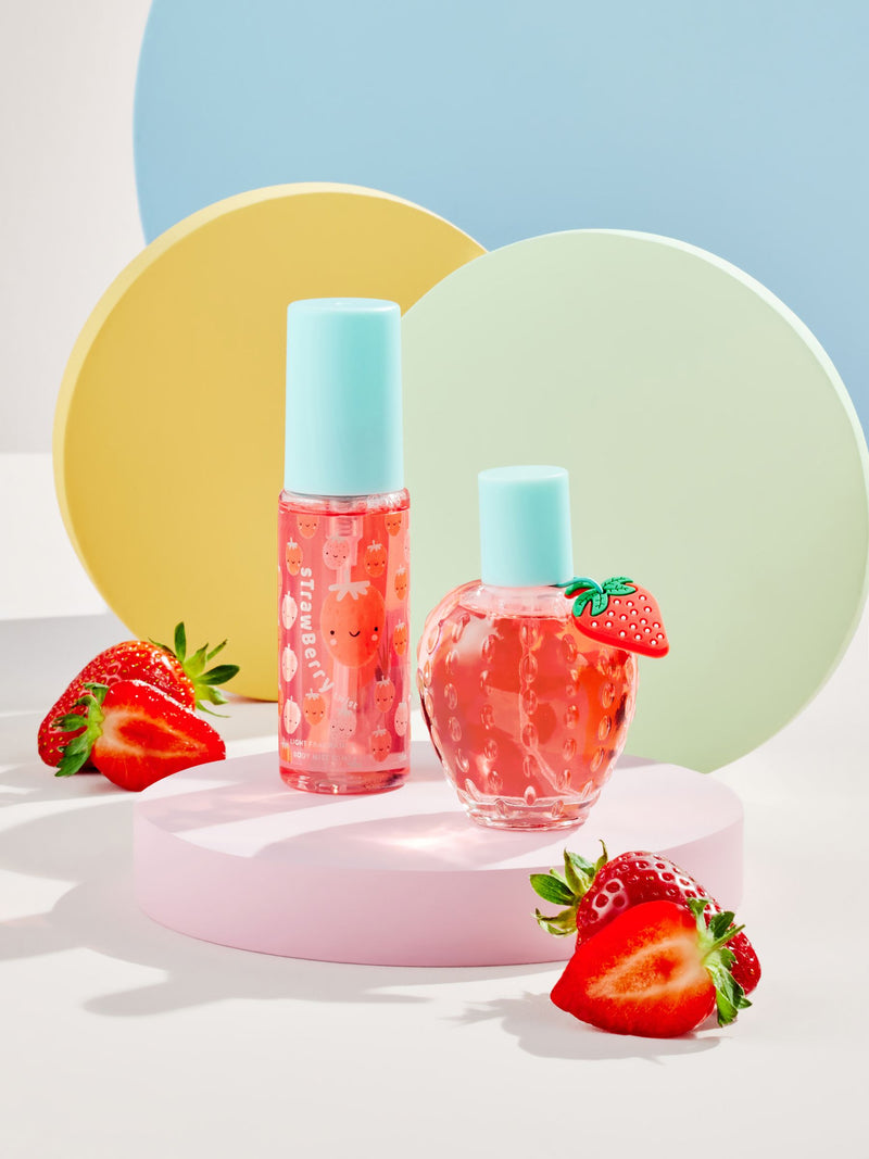 Kids strawberry light perfume and body mist gift set 50ml, UK version