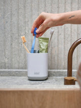 Next Joseph Joseph EasyStore Toothbrush Tidy White and Grey- Buy online at McGrocer