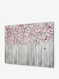 Pink Birch Trees large canvas wall art, imported from the UK