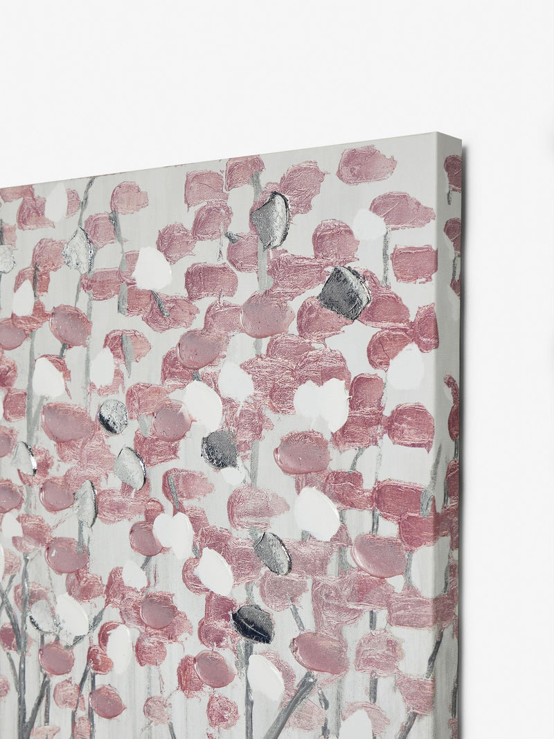 Pink Birch Trees large canvas wall art, imported from the UK