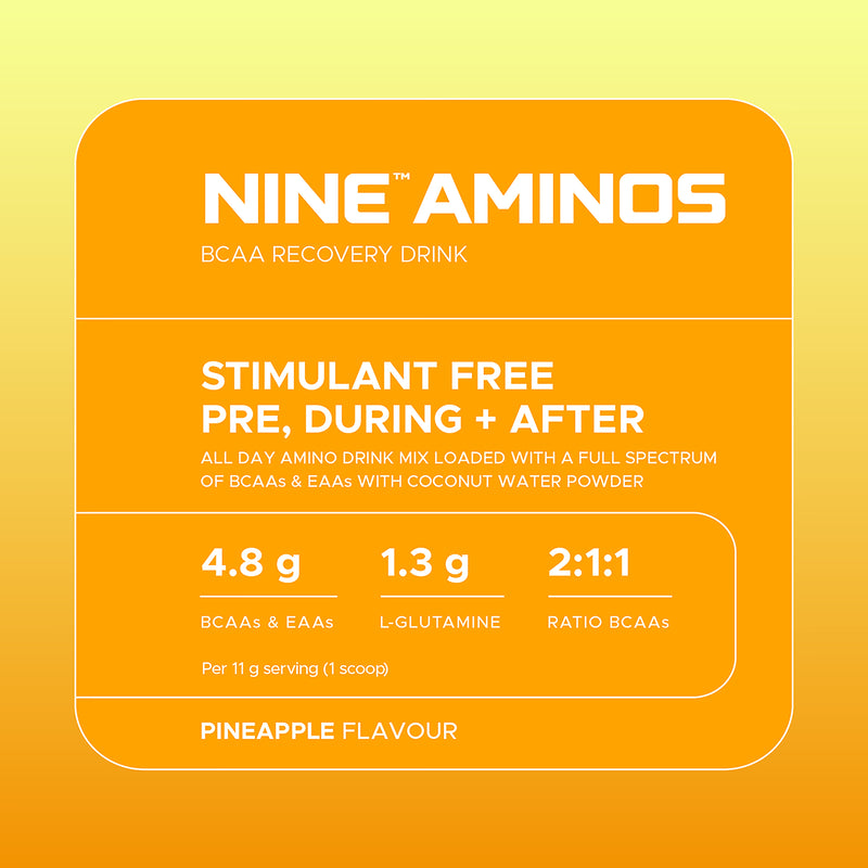 USN Nine Aminos pineapple amino powder 330g, imported from the UK