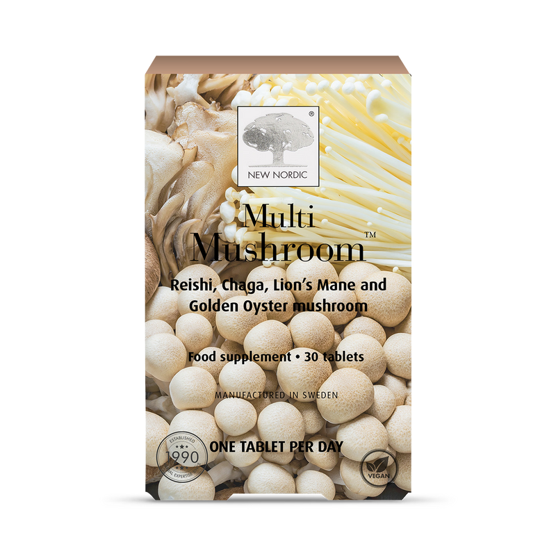 New Nordic Multi Mushrooms supplement 30 tablets - British product