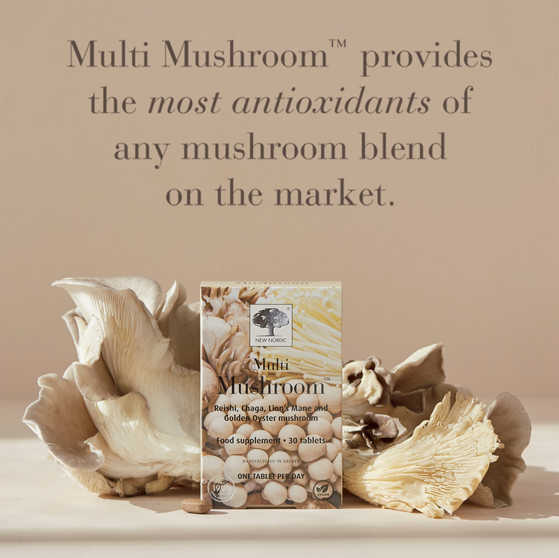 New Nordic Multi Mushrooms supplement 30 tablets - British product