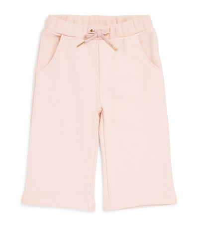 Pantalons de survêtement droits à logo Chloé Kids pour enfants (6-36 mois) - Acheter en ligne sur McGrocer