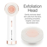 Rio facial cleansing brush with exfoliating heads, imported from the UK