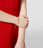 Valentino Garavani VLogo chain bracelet brass, imported from the UK