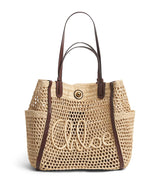 Harrods Chloé Raffia Iconic Logo Tote Bag H28cm x W27cm x D15cm- Buy online at McGrocer