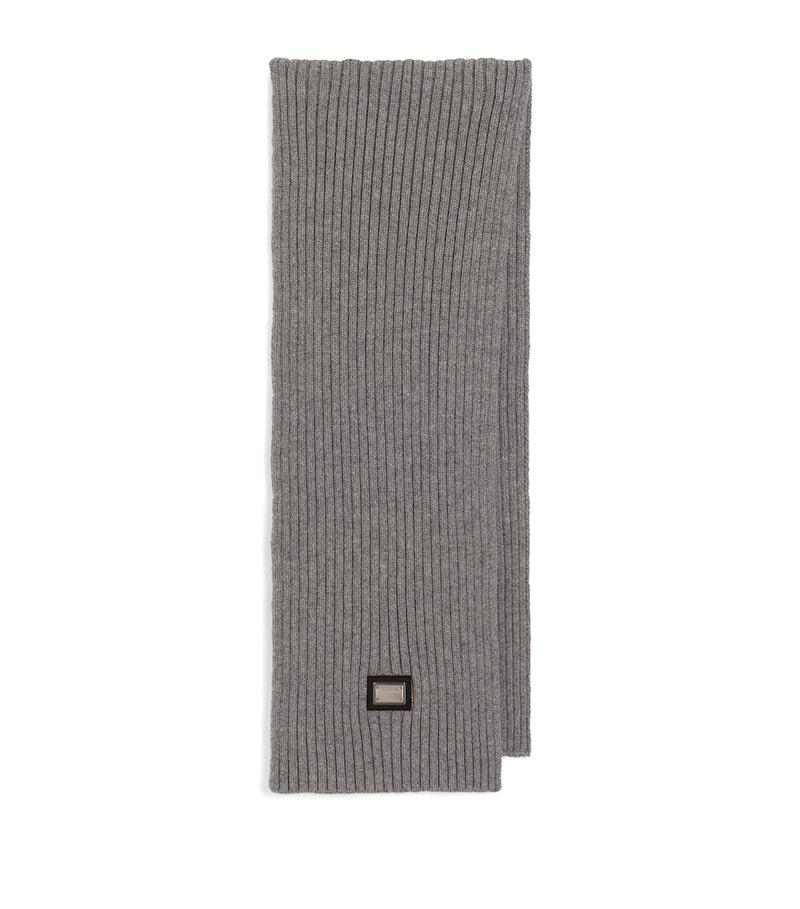 Dolce&Gabbana kids wool-cashmere ribbed scarf (British brand)