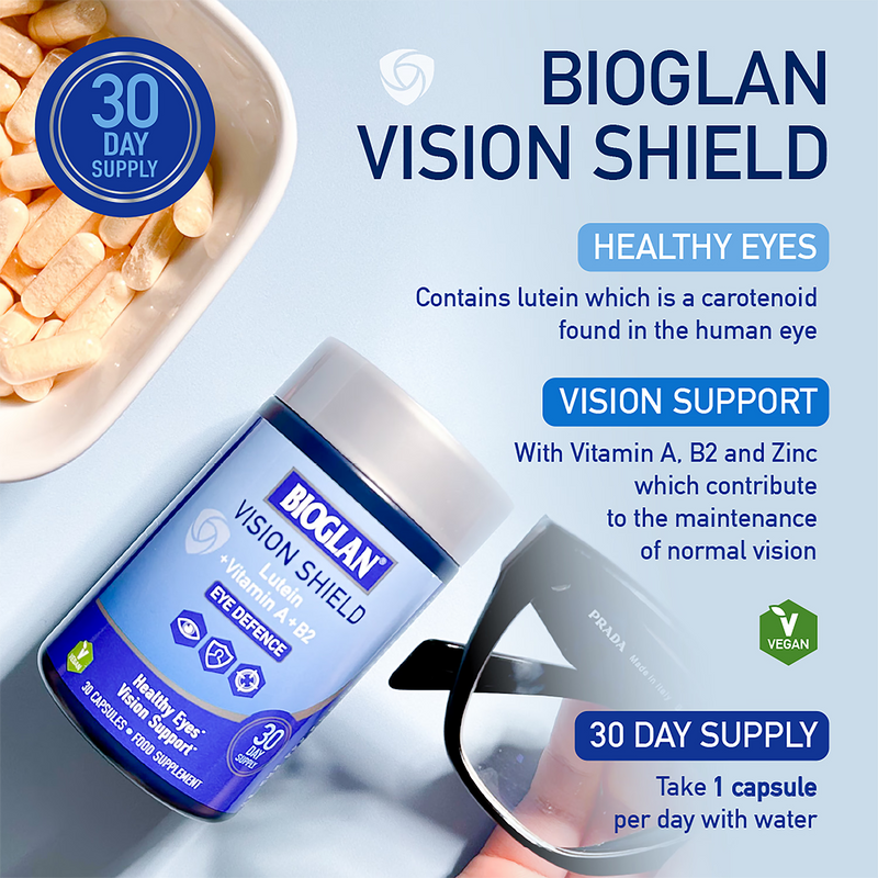 Bioglan Vision Shield eye supplement 30 capsules (British brand)