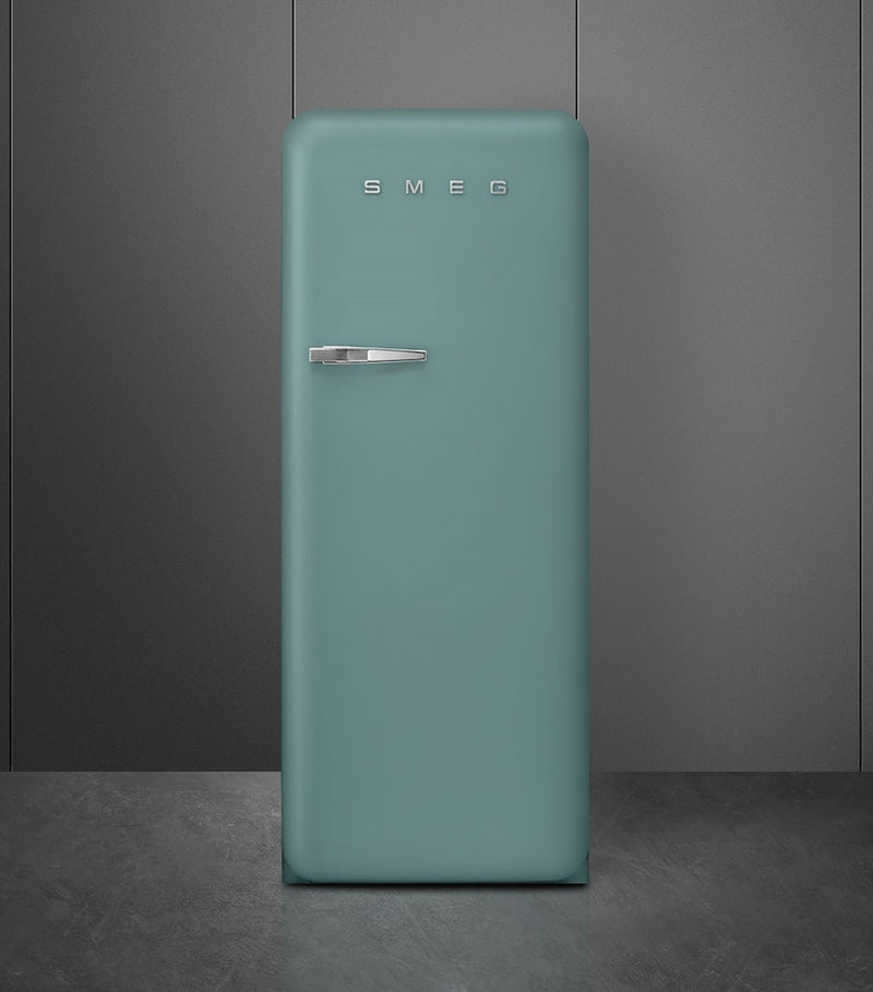 Retro Stainless Steel Fridge with Humidity Control and Temperature Zone