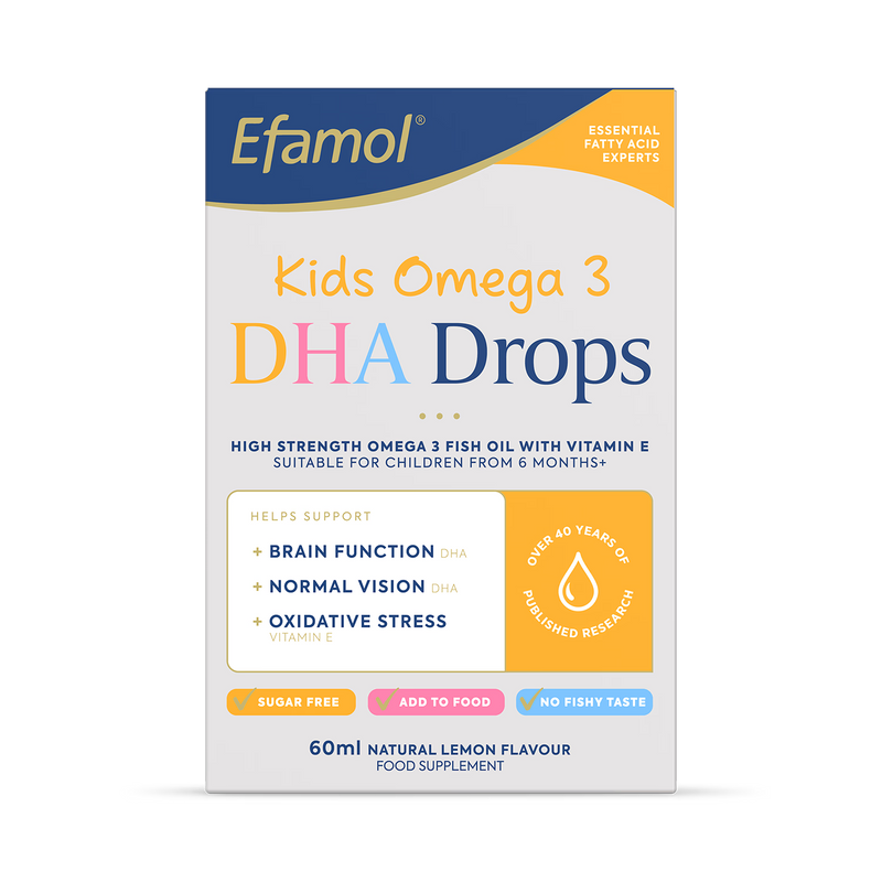 Efamol Kids Omega 3 DHA Drops liquid supplement (British brand)